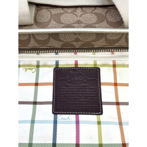 Coach Signature Stripe Heritage Tote Bag - Picture 15 of 16